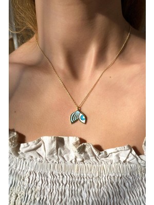 Spossy Silver Jewelry Mineli Balık Kuyruğu Kolye