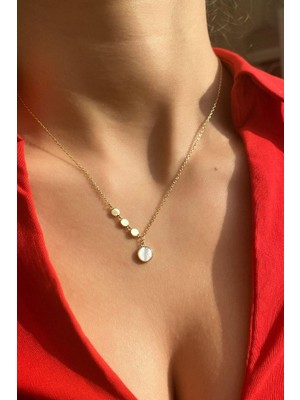 Spossy Silver Jewelry Minimal Yuvarlak Tasarım Kolye