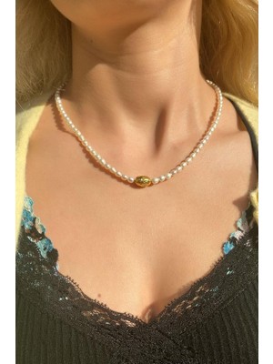 Spossy Silver Jewelry Gerçek Inci Kolye