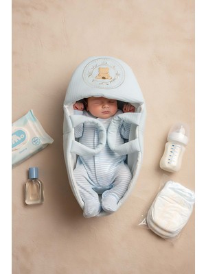Mavi Ayıcık Bebek Taşıma Çantası