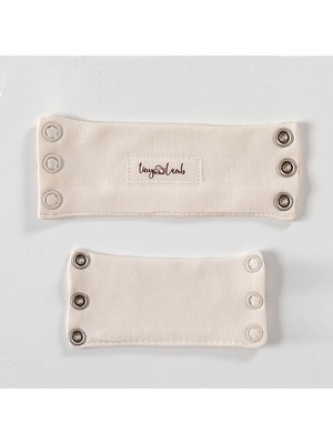 Tiny Lamb Bebek Bodysuit Uzatma Aparatı 2 Adet ( Kısa ve Uzun) Pamuk (9.5mm Çıtçıtlıdır)