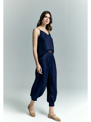 Sateen Tosca Pantolon - Lacivert