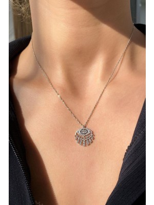 Spossy Silver Jewelry Göz Kolye