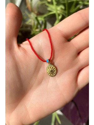 Spossy Silver Jewelry Ipli Güneş Şans Kolye