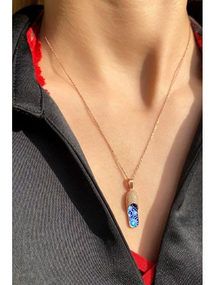 Spossy Silver Jewelry Nazar Terlik Kolye