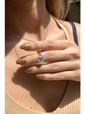 Spossy Silver Jewelry Arı Simgesi Kolye