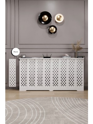 Bagax Sümela Model, Beyaz Renk,iç Ölçü 176 cm Dış Ölçü 180 cm Petek Kaplama, Dresuar