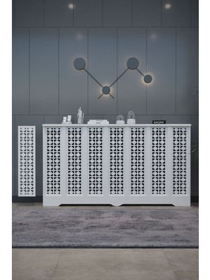 Bagax Truva Model, Beyaz Renk,iç Ölçü 136 cm Dış Ölçü 140 cm Petek Kaplama, Dresuar