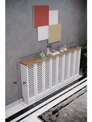 Bagax Petek Onu Dresuar Kaplama 156CM Cok Amacli Dolaplar Mobilya Kalorifer Petek Onu Kapatma