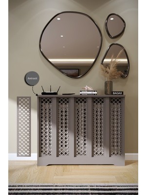 Bagax Zeugma Model, Antrasit Renk,iç Ölçü 96 cm Dış Ölçü 100 cm Petek Kaplama, Dresuar