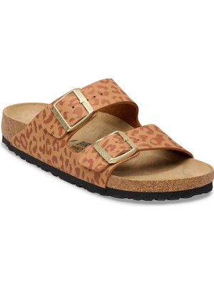 Birkenstock Bırkenstock Arızona Syn Leopard Çift Bantlı Kadın Terlik 1031926