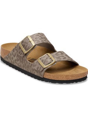 Birkenstock Bırkenstock Arızona Syn Leopard Çift Bantlı Kadın Terlik 1031941