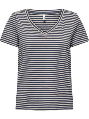 Only Onlvenus S/s V-Neck Shine Top Jrs Kadın T-Shirt 15368929