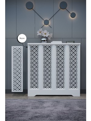 Bagax Pera Model, Beyaz Renk,iç Ölçü 76 cm Dış Ölçü 80 cm Petek Kaplama, Dresuar