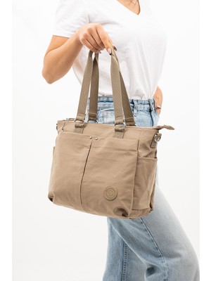 ÖZER-4000 Sanmorris Suya Dayanıklı Paraşüt Kumaş Çapraz Askılı Kadın El ve Omuz Çantası