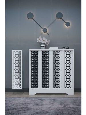 Bagax Karatay Model, Beyaz Renk,iç Ölçü 76 cm Dış Ölçü 80 cm Petek Kaplama, Dresuar