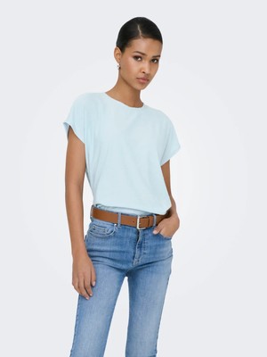 Only Onlmolly S/s O-Neck Dobby Top Jrs Kadın T-Shirt 15368563