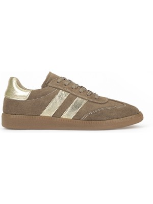 Ziya, Kadın Hakiki Deri Sneaker 1611035Z64032 Kum