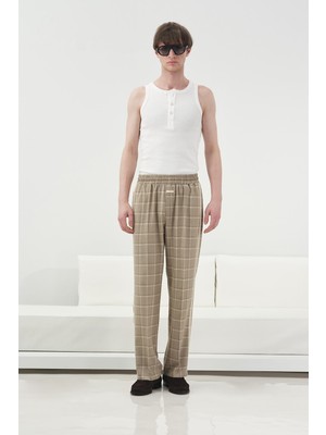 Giesto Şerit Detaylı Bej Pantolon