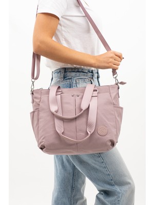 ÖZER-4000 Sanmorris Suya Dayanıklı Paraşüt Kumaş Çapraz Askılı Kadın El ve Omuz Çantası
