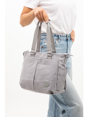 ÖZER-4000 Sanmorris Suya Dayanıklı Paraşüt Kumaş Çapraz Askılı Kadın El ve Omuz Çantası