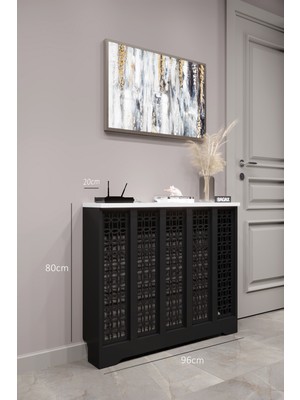 Bagax Ahşap Petek Kaplama Dresuariç Ölçü 96 cm Dış Ölçü 100 Cm, Kalorifer Kapama