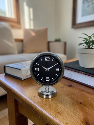 Zentime Imperial 25 x 20 cm Metal Krom Masa Saati