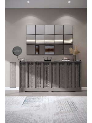 Bagax Karatay Model, Antrasit Renk,iç Ölçü 156 cm Dış Ölçü 160 cm Petek Kaplama, Dresuar