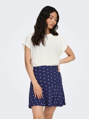 Only Onlmolly S/s O-Neck Dobby Top Jrs Kadın T-Shirt 15368563