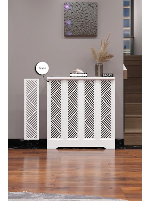 Bagax Gordion Model, Beyaz Renk,iç Ölçü 76 cm Dış Ölçü 80 cm Petek Kaplama, Dresuar