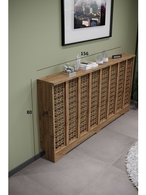 Bagax Ayasofya Model, Çam Renk,iç Ölçü 156 cm Dış Ölçü 160 cm Petek Kaplama, Dresuar