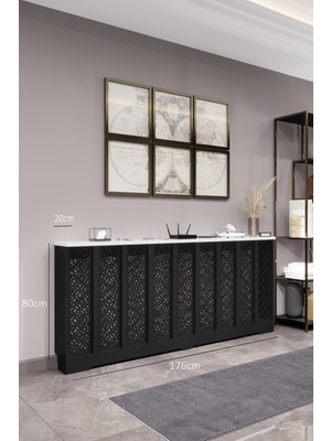 Bagax Pera Model, Siyah Üstü Beyaz Renk,iç Ölçü 176 cm Dış Ölçü 180 cm Petek Kaplama, Dresuar