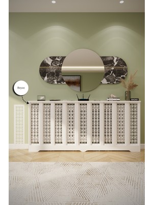 Bagax Ayasofya Model, Beyaz Renk,iç Ölçü 176 cm Dış Ölçü 180 cm Petek Kaplama, Dresuar