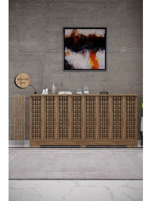 Bagax Truva Model, Çam Renk,iç Ölçü 156 cm Dış Ölçü 160 cm Petek Kaplama, Dresuar