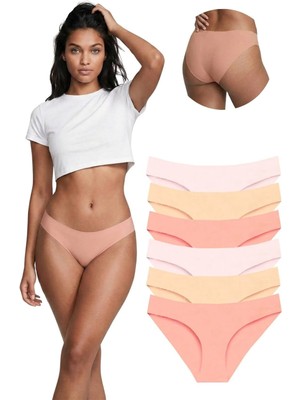 301 Kadın Dikişsiz Lazer Bikini 6'lı Külot Paketi