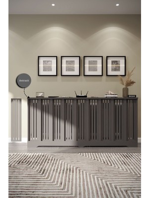 Bagax Efes Model, Antrasit Renk,iç Ölçü 176 cm Dış Ölçü 180 cm Petek Kaplama, Dresuar