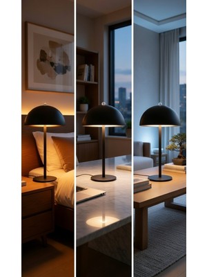 Ack Masa Lambası Mat Siyah Cct 160MM 2000MAH