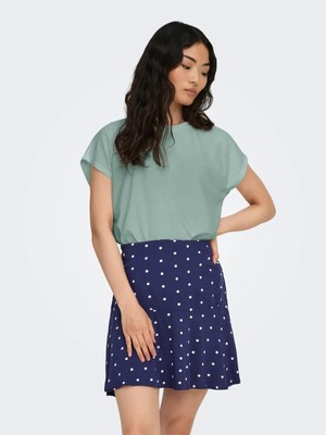 Only Onlmolly S/s O-Neck Dobby Top Jrs Kadın T-Shirt 15368563