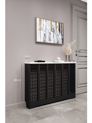 Bagax Ayasofya Model, Siyah Üstü Beyaz Renk,iç Ölçü 116 cm Dış Ölçü 120 cm Petek Kaplama, Dresuar