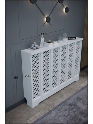 Bagax Petek Onu Dresuar Kaplama 116CM Cok Amacli Dolaplar Mobilya Kalorifer Petek Onu Kapatma