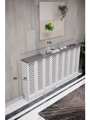 Bagax Petek Onu Dresuar Kaplama 156CM Cok Amacli Dolaplar Mobilya Kalorifer Petek Onu Kapatma