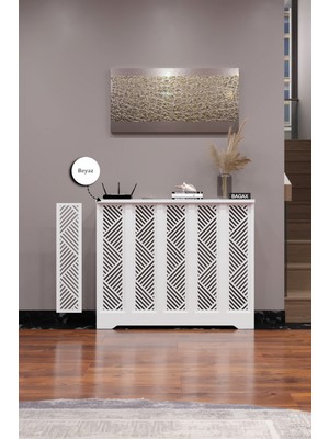 Bagax Gordion Model, Beyaz Renk,iç Ölçü 96 cm Dış Ölçü 100 cm Petek Kaplama, Dresuar