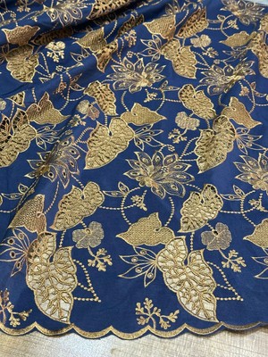 Gönülden Tasarım Nakış Işleme Osmanlı Desenli Transparan Yapraklı Kumaş 140X100 cm