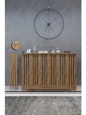 Bagax Efes Model, Çam Renk,iç Ölçü 116 cm Dış Ölçü 120 cm Petek Kaplama, Dresuar