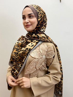JOOQSTORE Leopar Desen Soft Şal