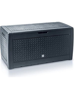 Divona Home Matuba Tekerlekli Bahçe Depolama Sandığı (310 L-G 119 , D 48 , Y 60 Cm)