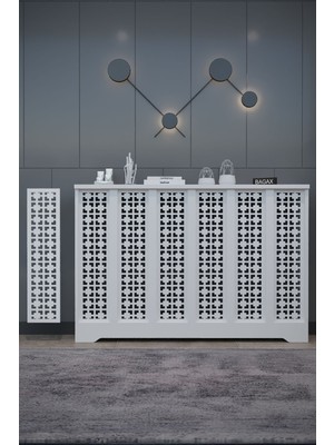 Bagax Truva Model, Beyaz Renk,iç Ölçü 116 cm Dış Ölçü 120 cm Petek Kaplama, Dresuar