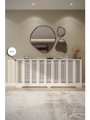 Bagax Zeugma Model, Beyaz Renk,iç Ölçü 176 cm Dış Ölçü 180 cm Petek Kaplama, Dresuar