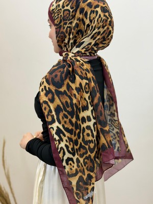 JOOQSTORE Leopar Desen Soft Şal