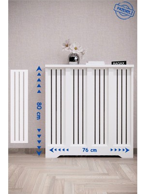 Bagax Efes Model, Beyaz Renk,iç Ölçü 76 cm Dış Ölçü 80 cm Petek Kaplama, Dresuar